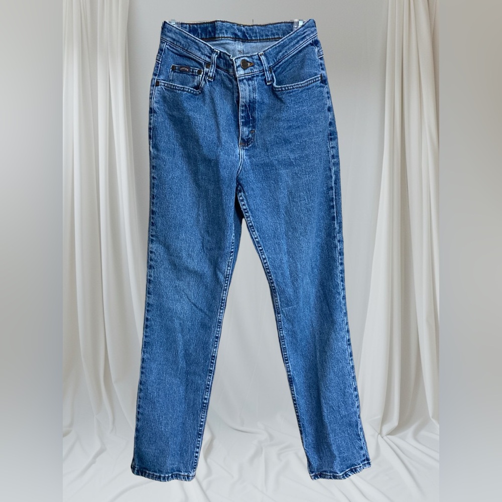 Vintage Riders women denim blue jeans 96%cotton 4% Lycra size 10M